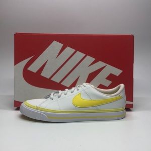 Nike Court Legacy Big Kids Summit White/Opti Yellow DA5380-119 New with box